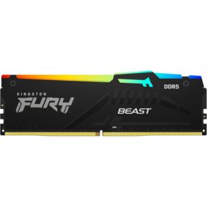Módulo de memoria RAM Kingston FURY Beast Negro RGB 16GB 5200MT/s DDR5 CL40 DIMM
