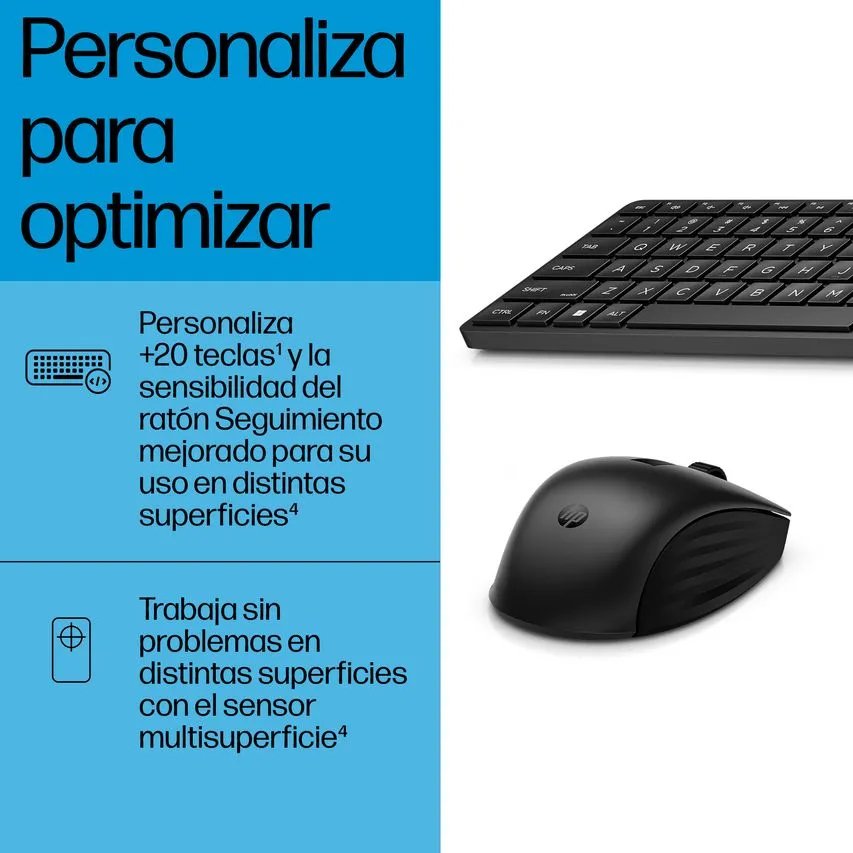Combo HP 655 Conjunto de teclado y ratón inalámbricos en español - Imagen 6