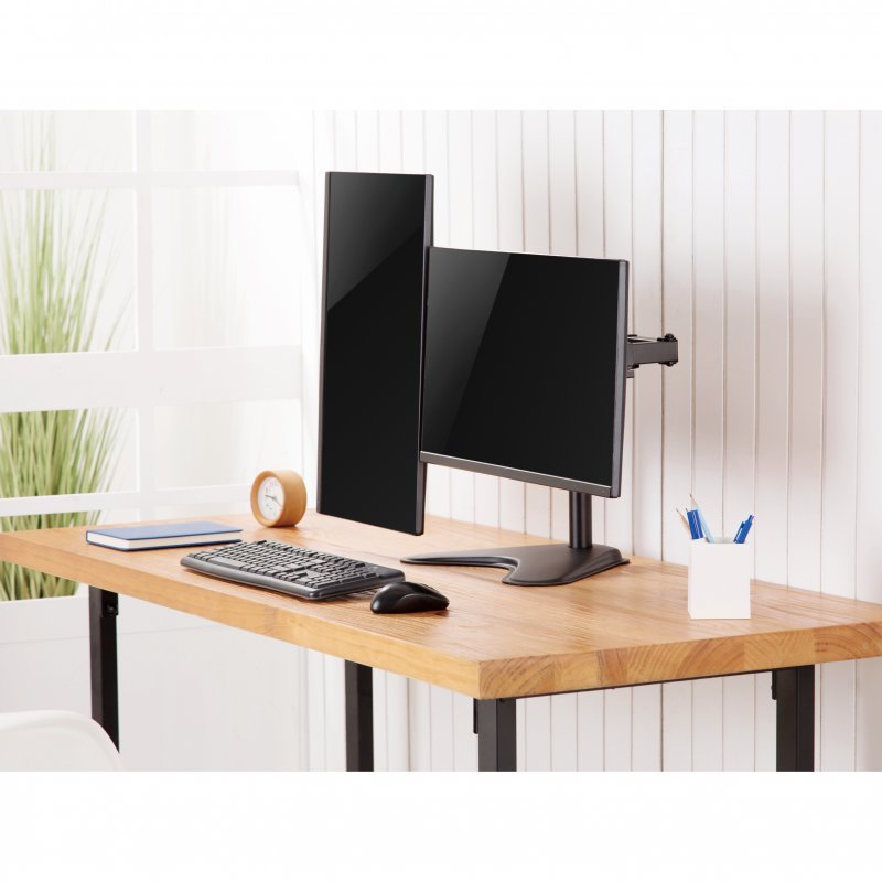 Soporte de mesa Equip 650123 económico para monitor doble de 17"-32" Usado - Imagen 5