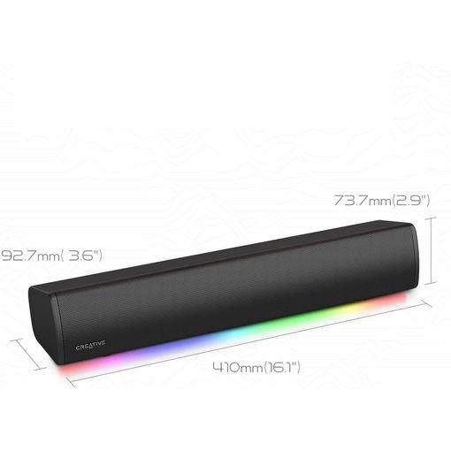 Barra de Sonido Creative Labs Sound Blaster GS3 Negro Inalámbrico/alámbrico 24W - Imagen 3