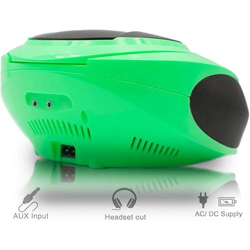 Reproductor CD Lauson MX14 Radio FM Reproductor de CD Portátil con USB Verde - Imagen 4