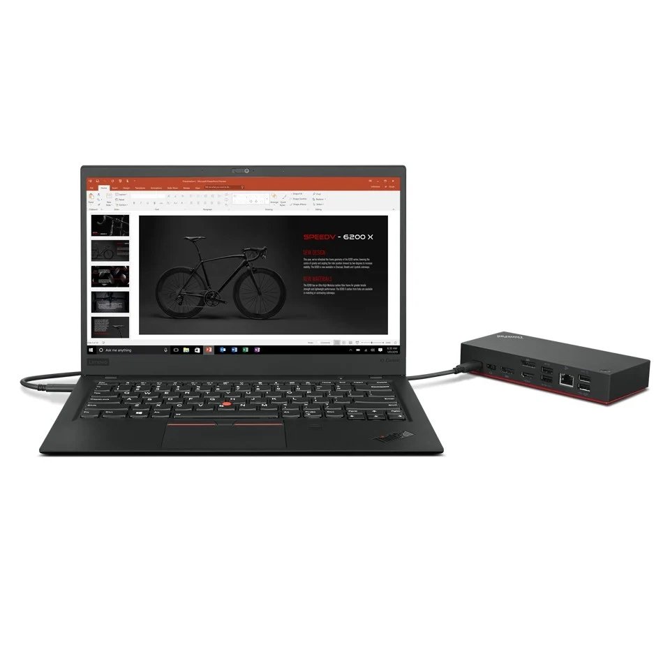 Lenovo Hub USB-C base para portátil y replicador de puertos Alámbrico 40AY0090EU - Imagen 5