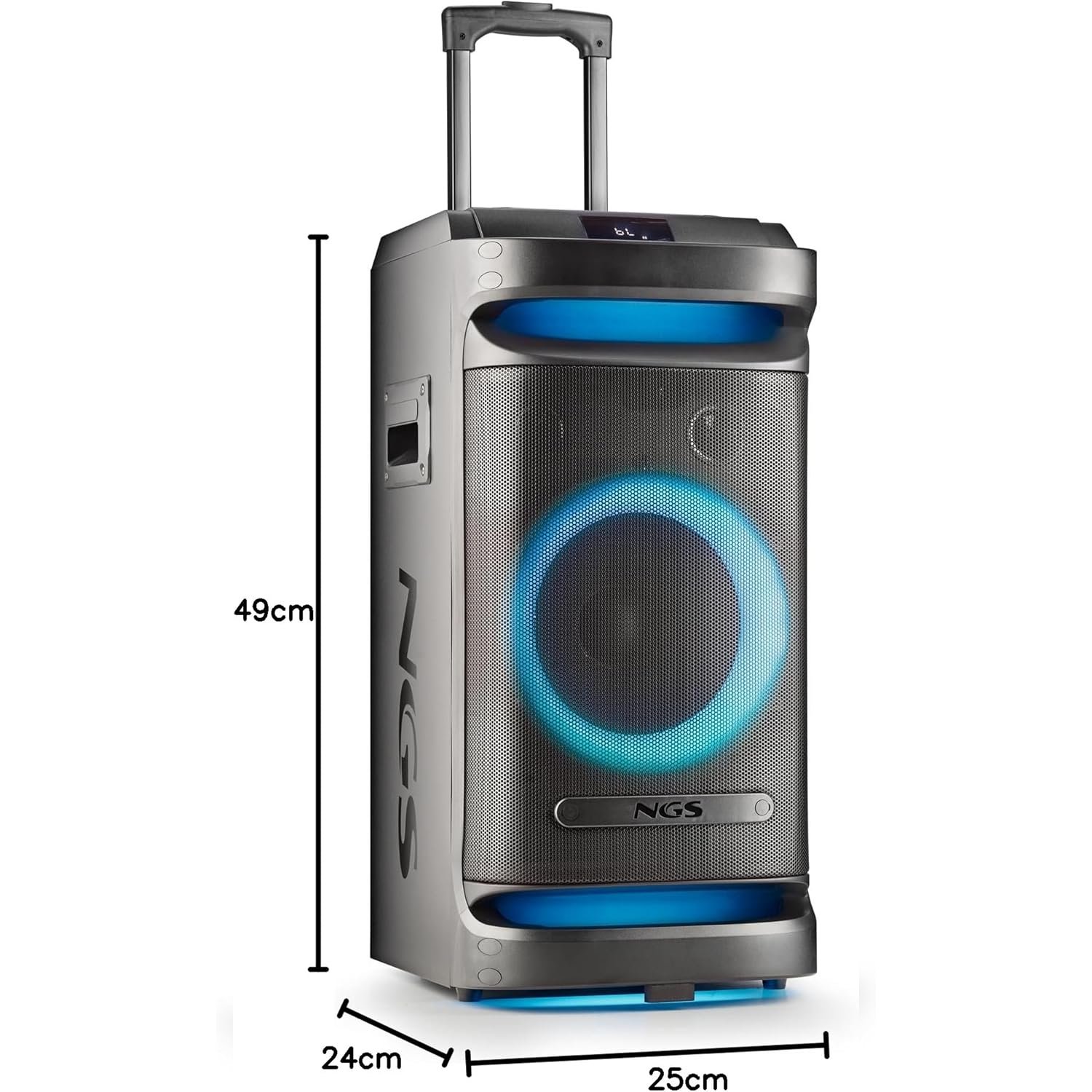 Altavoz NGS Wild Space 1 portátil compatible Bluetooth Subwoofer + Doble Tweeter - Imagen 5