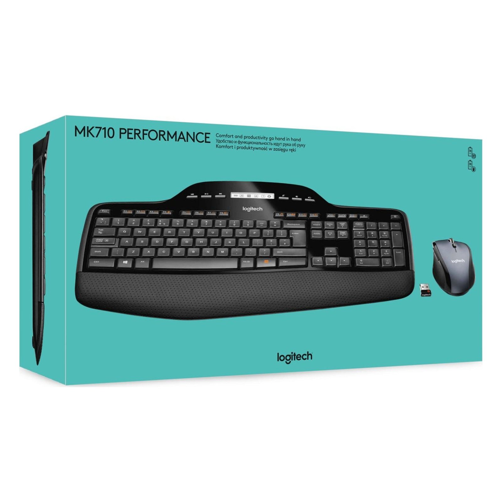 Logitech Wireless Combo MK710 Perfomance Teclado + Ratón Usado*Teclado en Inglés - Imagen 5