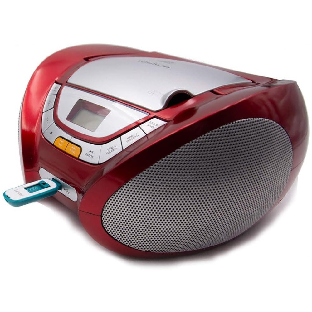 Reproductor CD Lauson CP442 Modern Combo CD/MP3 + Radio FM PLL Rojo - Imagen 3