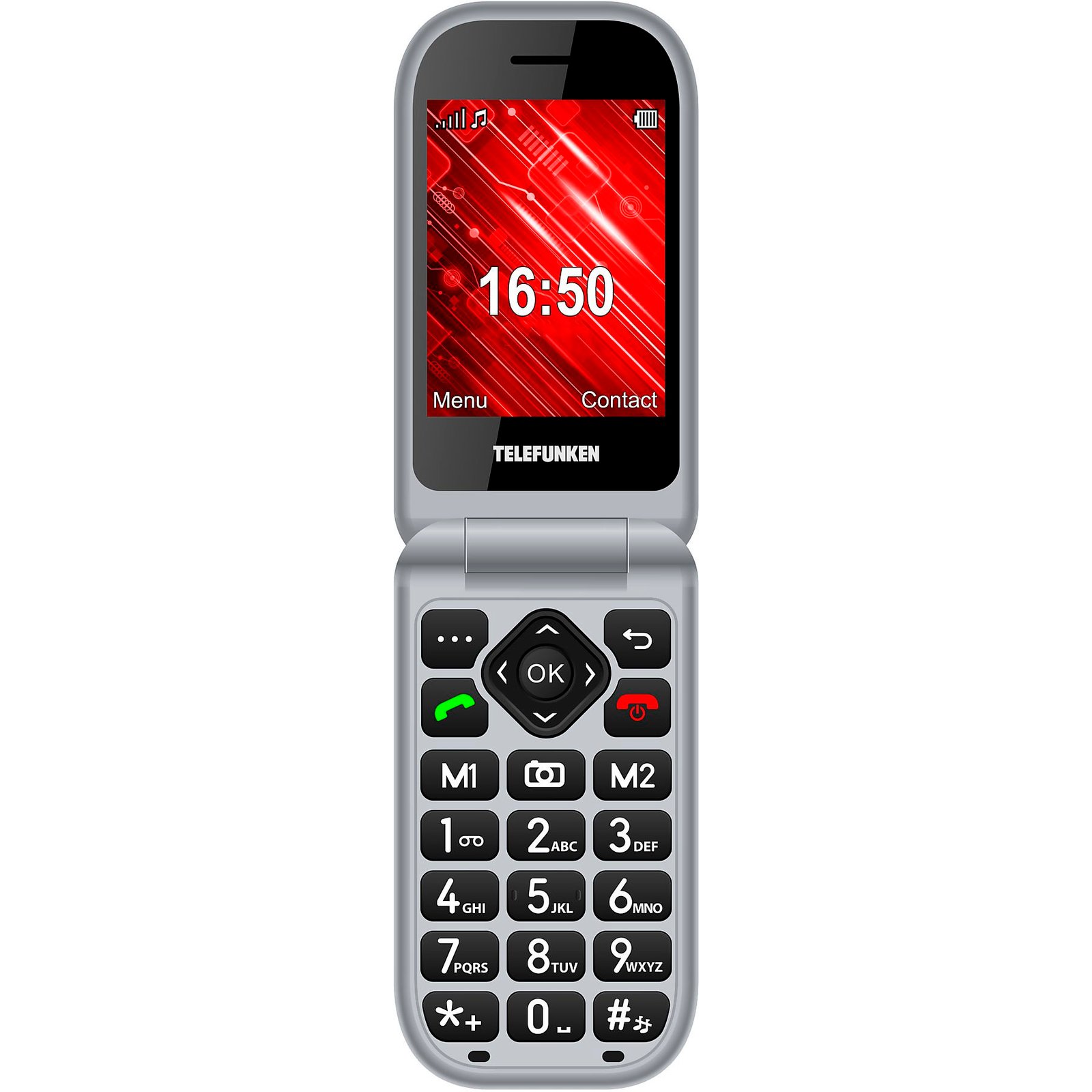 Teléfono Móvil Telefunken Libre S450 RED 2G 2.8" Rojo - Imagen 5