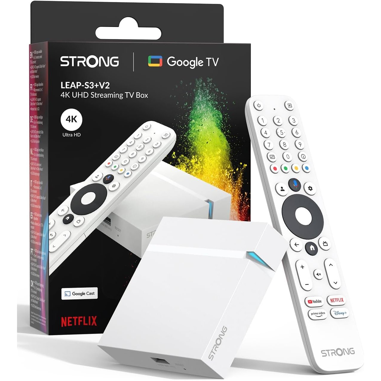 Streaming STRONG Leap-S3+V2 Smart TV Box 4K UHD 2 GB RAM/16 GB Memoria Usado - Imagen 4
