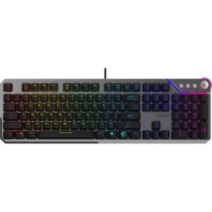 Teclado Gaming Mecánico MSI STRIKE 600 SILENT RGB USB Switch Silent Negro/Gris
