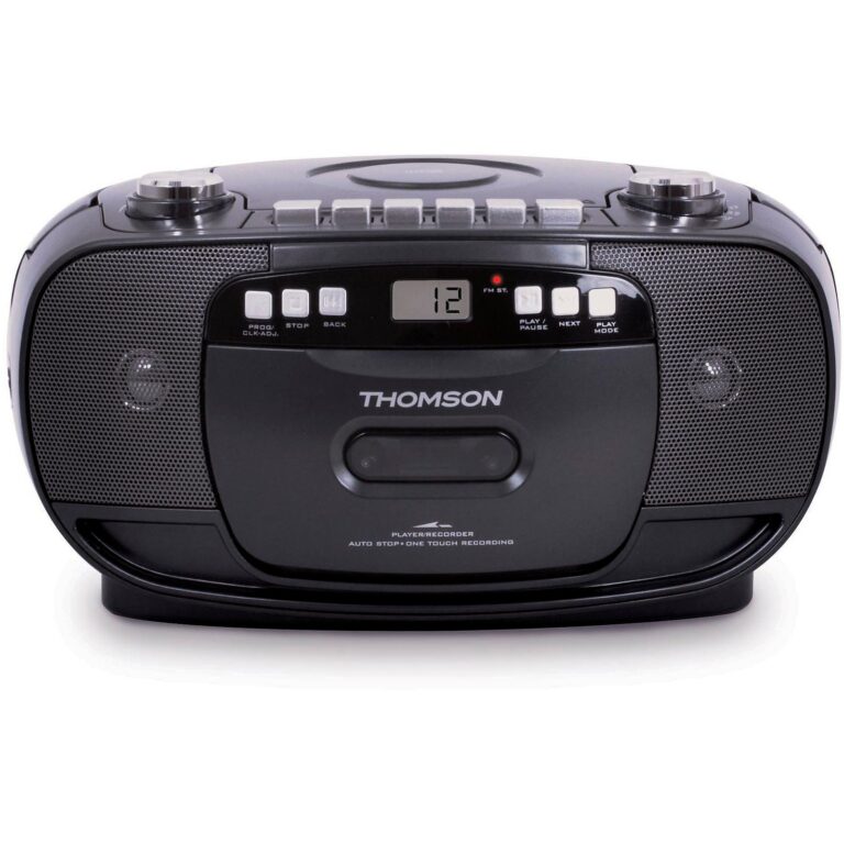 Radio casette con CD Thomson RK200CD negro (NUEVO)