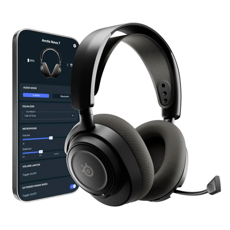 Auriculares Steelseries Arctis Nova 7 Gen 2 Inálambricos Diadema Juego Negro - Imagen 4