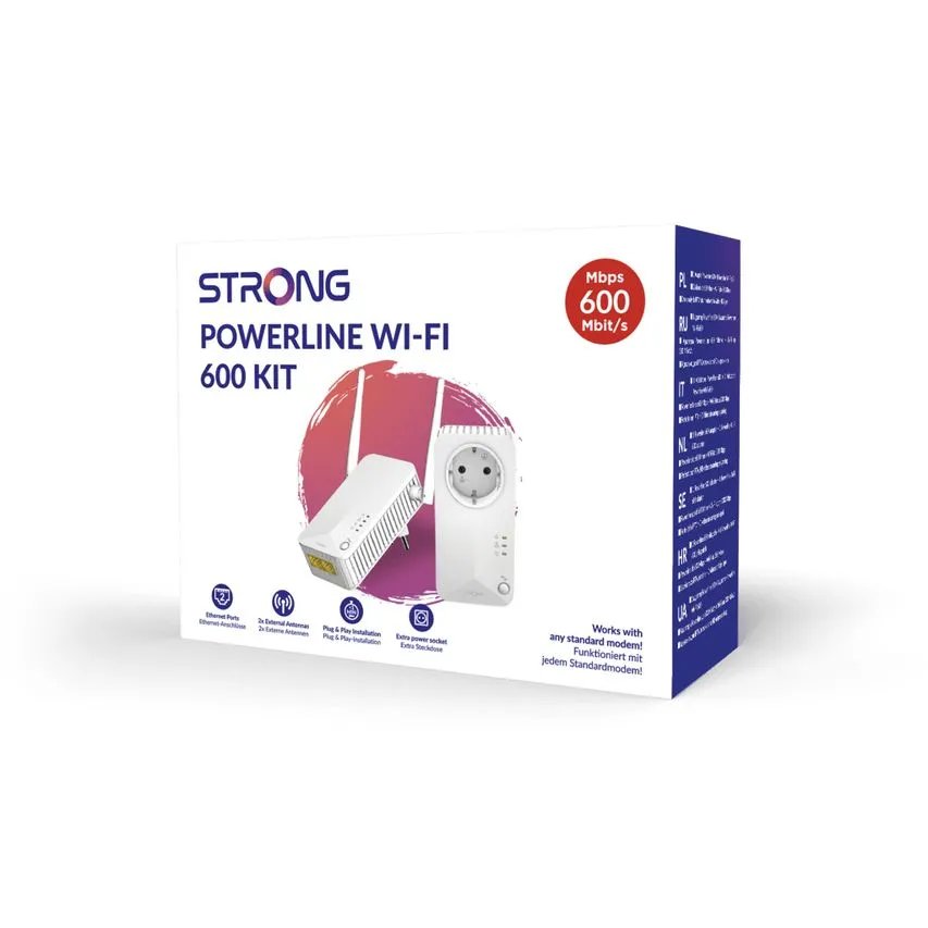 Adaptador Strong Powerline 600 Duo Wi-Fi EU V2 - Imagen 5