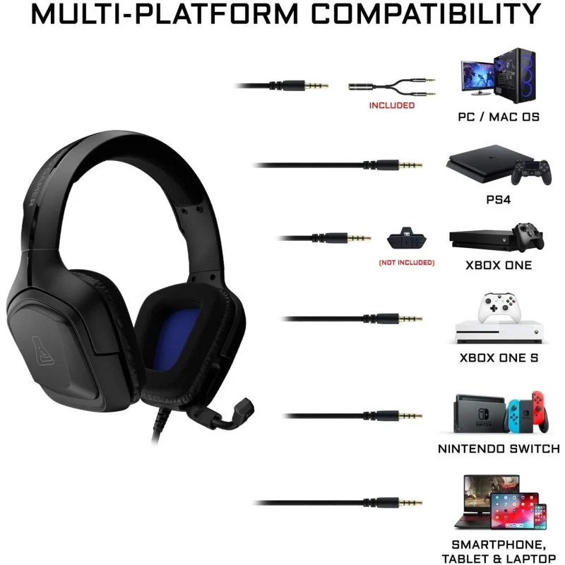 Auricular Gaming G-Lab Korp Cobalt Auriculares Gaming Negros - Imagen 4