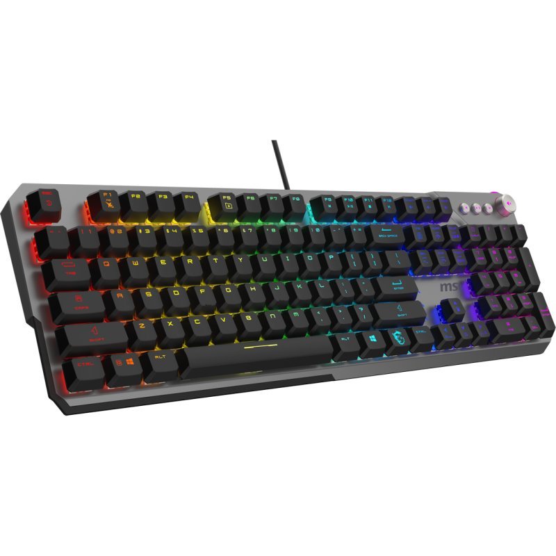 Teclado Gaming Mecánico MSI STRIKE 600 SILENT RGB USB Switch Silent Negro/Gris - Imagen 3