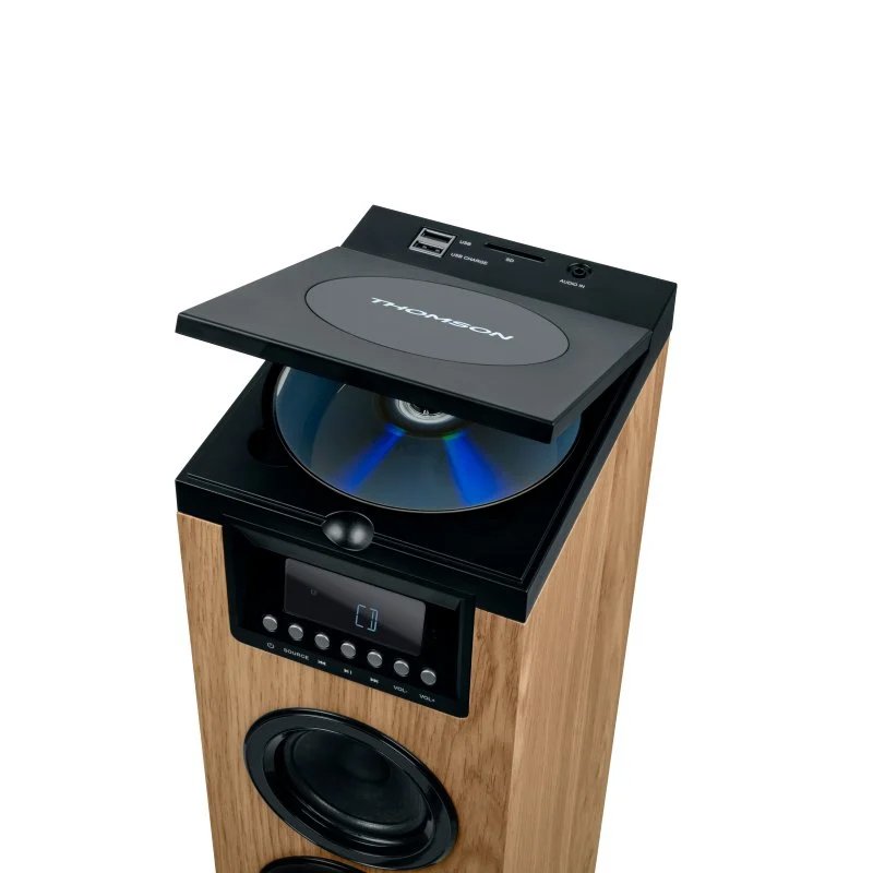Torre de Sonido Thomson DS122CD Bluetooth con Reproductor de CD 60 W Madera * - Imagen 4