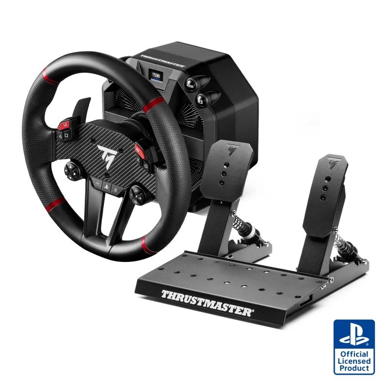 Volante + Pedales de carreras Thrustmaster T598 para PS5/PS4/PC Usado - Imagen 2