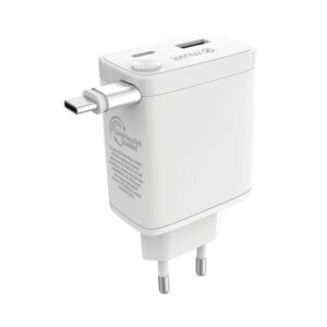 Cargador de Pared Muvit for Change Retráctil Tipo C PD 30W blanco Usado
