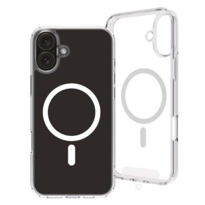 Funda Muvit for Change Magsafe para iPhone 16 Plus transparente