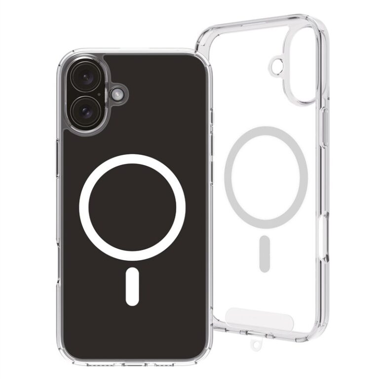 Funda Muvit for Change Magsafe para iPhone 16 Plus transparente