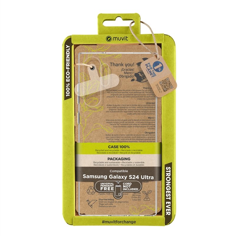 Funda Muvit for change para Samsung Galaxy S24 Ultra transparente - Imagen 4