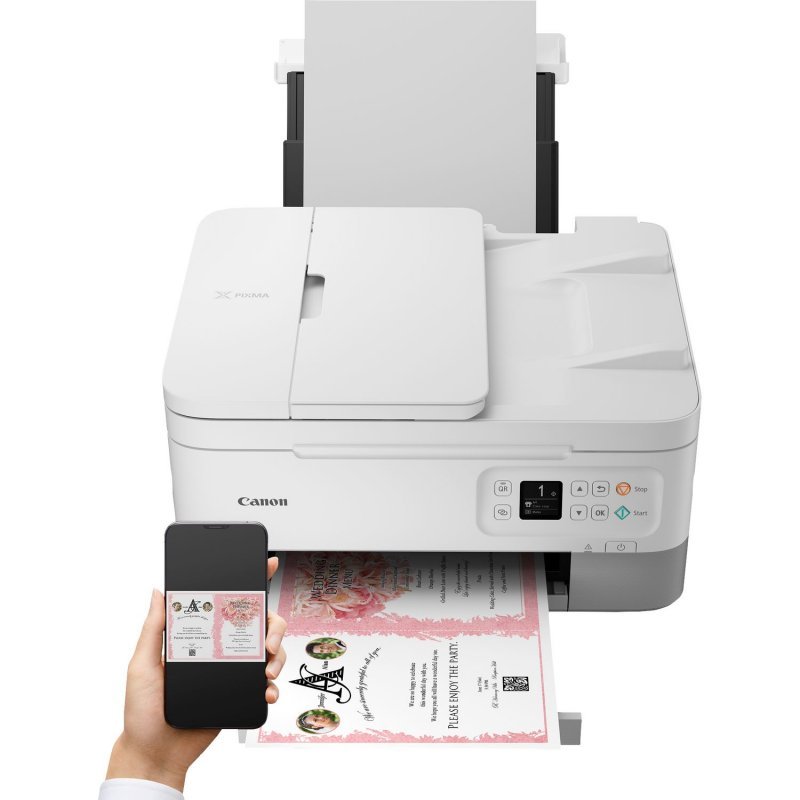 Impresora Multifunción Canon PIXMA TS7451 WiFi Blanca Usada *Sin emb.orig.* - Imagen 2