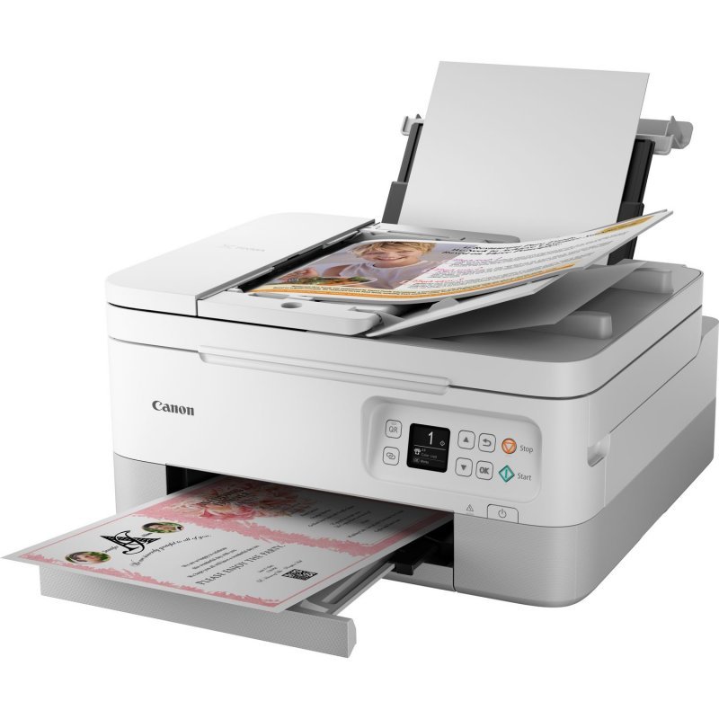 Impresora Multifunción Canon PIXMA TS7451 WiFi Blanca Usada *Sin emb.orig.* - Imagen 4