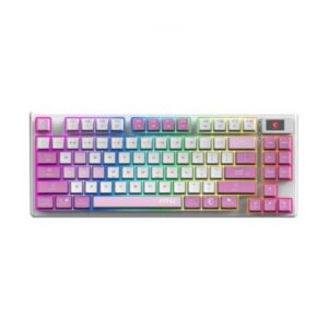Teclado MSI FORGE GK600 TKL mecánico inalámbrico RGB con pantalla Violeta