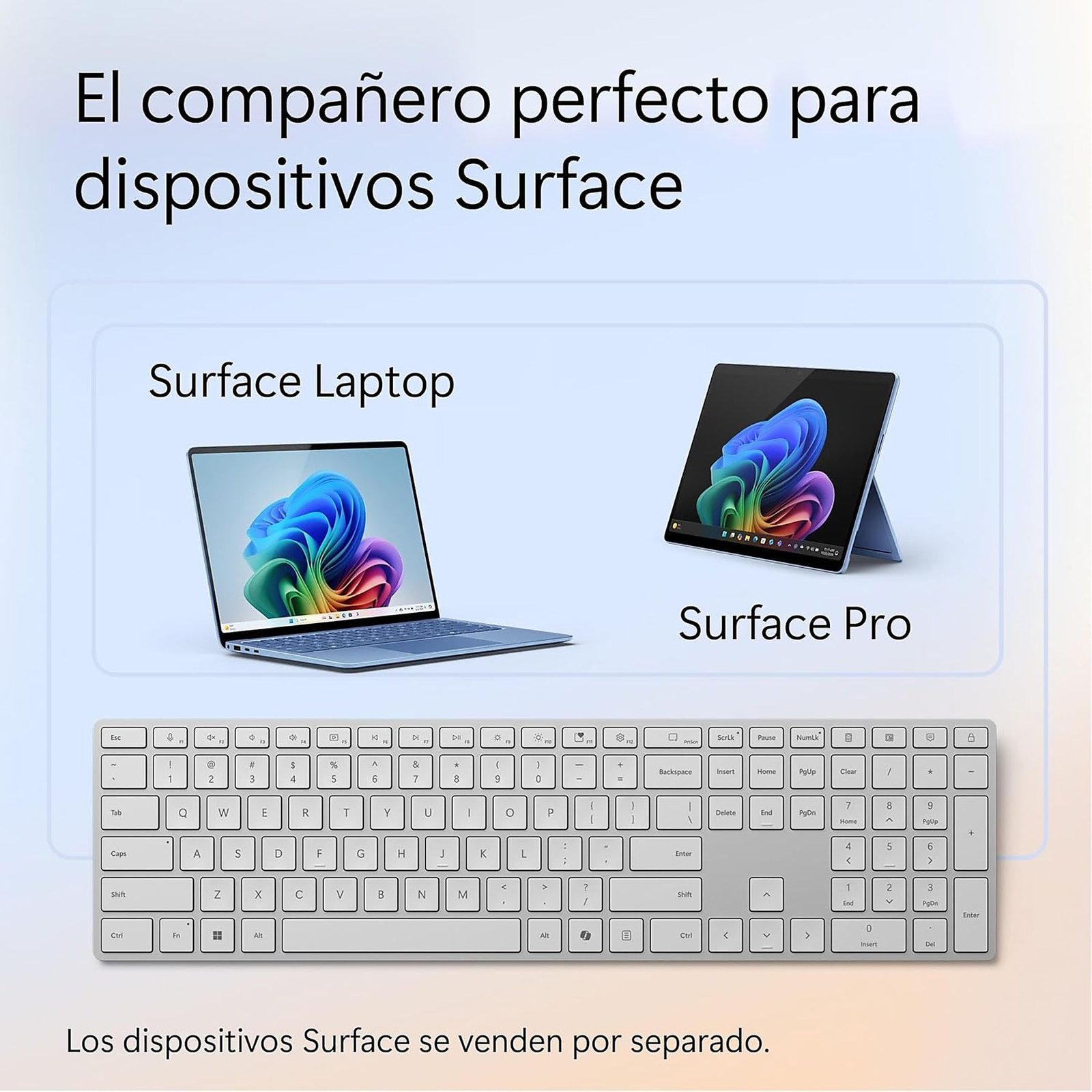 Teclado inalámbrico Microsoft EP2-040201 Bluetooth Para Surface Español Usado - Imagen 3
