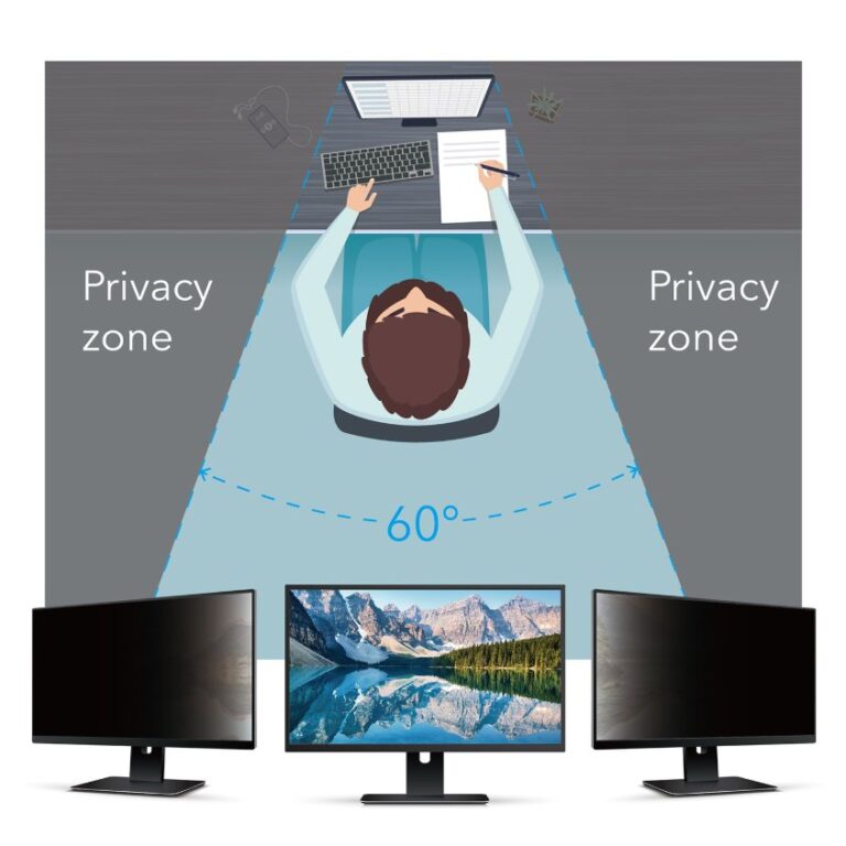 Filtro de privacidad V7 de 23" con fijación magnética de aspecto 16:9