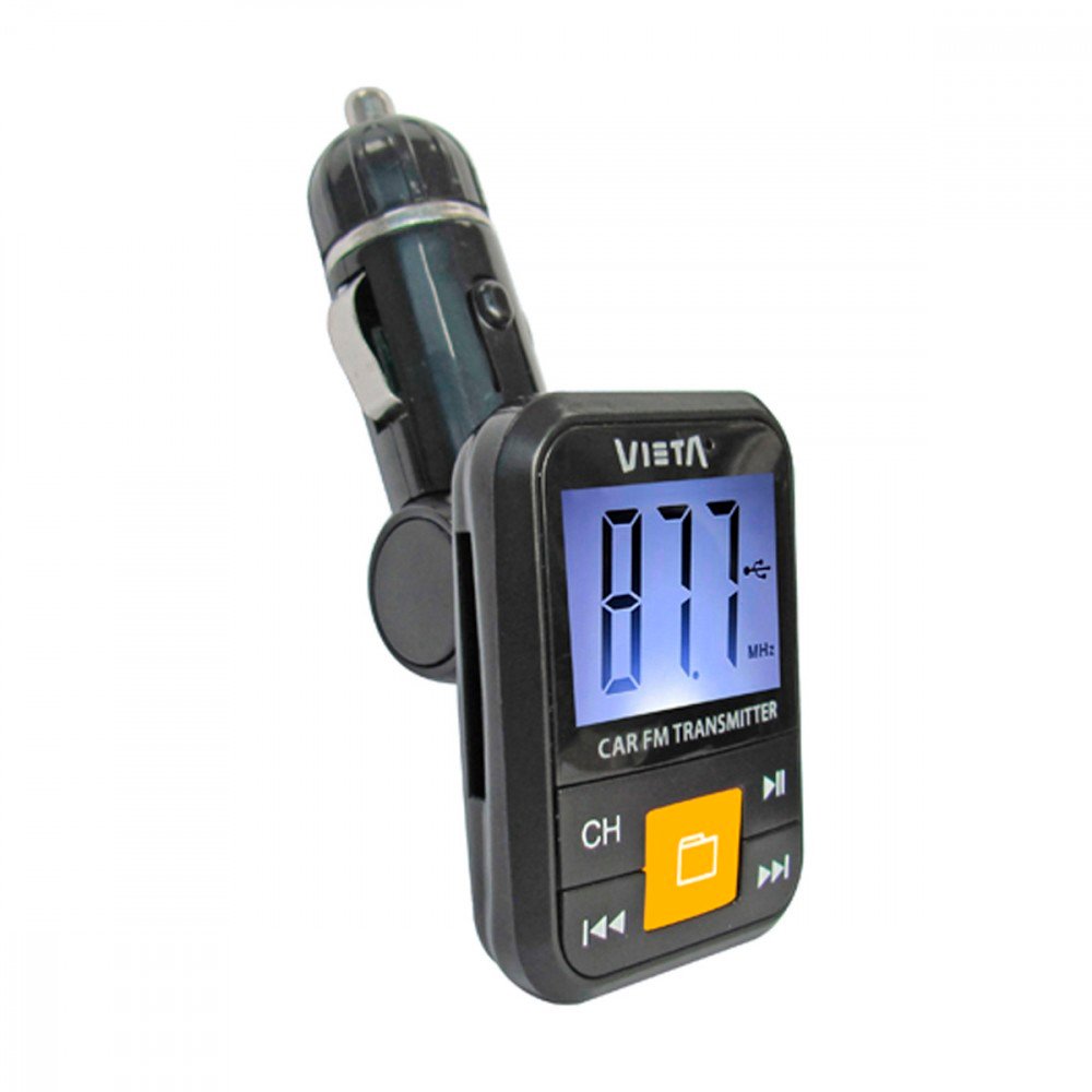 Vieta Pro MFV-333BK - Transmisor FM Color Negro/Amarillo Usado - Imagen 2