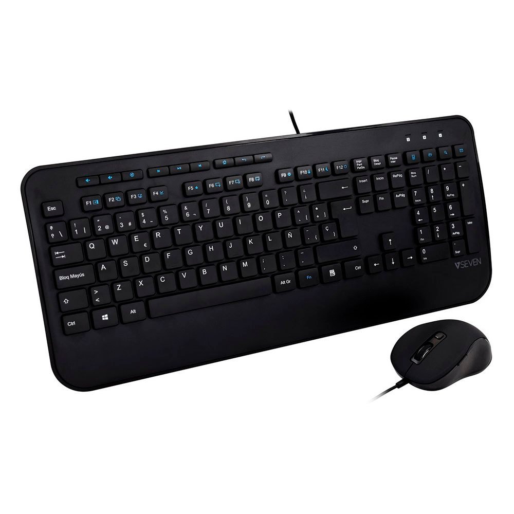 Combinación V7 teclado y ratón USB con reposamuñecas en español (ñ) - Imagen 4