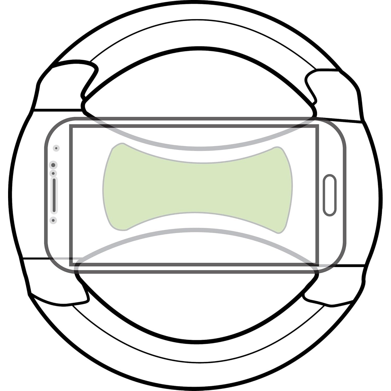 Volante Universal Clingo 07001 para Juegos de Teléfonos Móviles Negro - Imagen 3