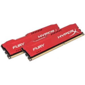 Kit 2 módulos de memoria 2 x 4 GB HyperX FURY Red 8GB DDR3 1600MHz