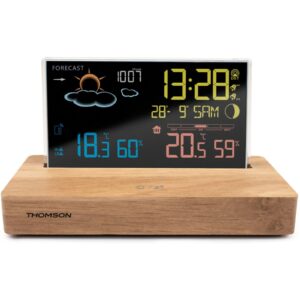Estación meteorológica con sonda inalámbrica y despertador Thomson CT610