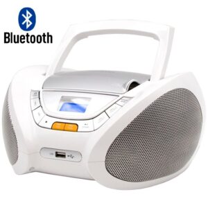 Reproductor CD Lauson CP450 Modern Combo CD/MP3 + Radio FM PLL Bluetooth Blanco