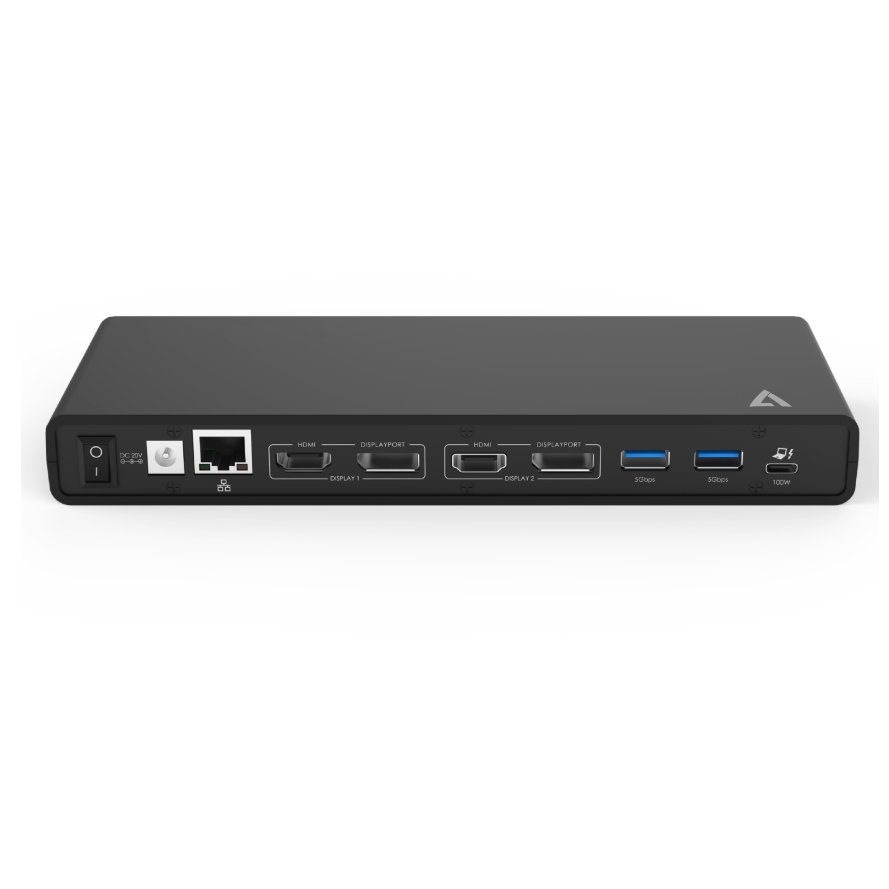 Docking Station V7 UCDDS2 USB-C DisplayLink dual 4K