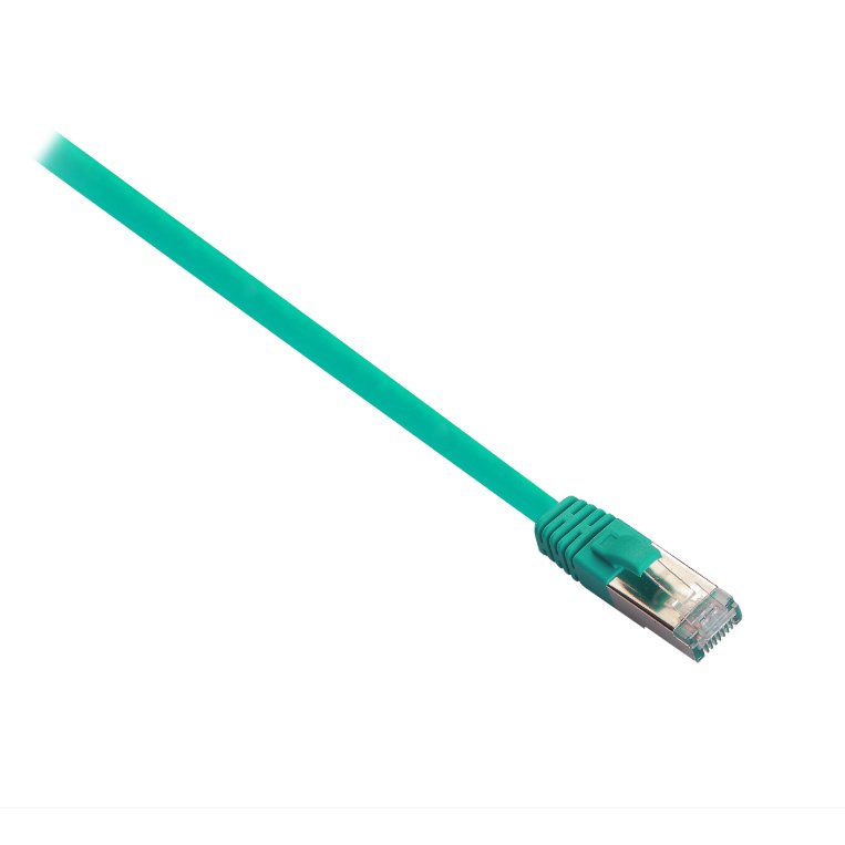 Cable V7 Cat6 blindado (STP) verde conectores RJ45 macho a RJ45 macho 5 m