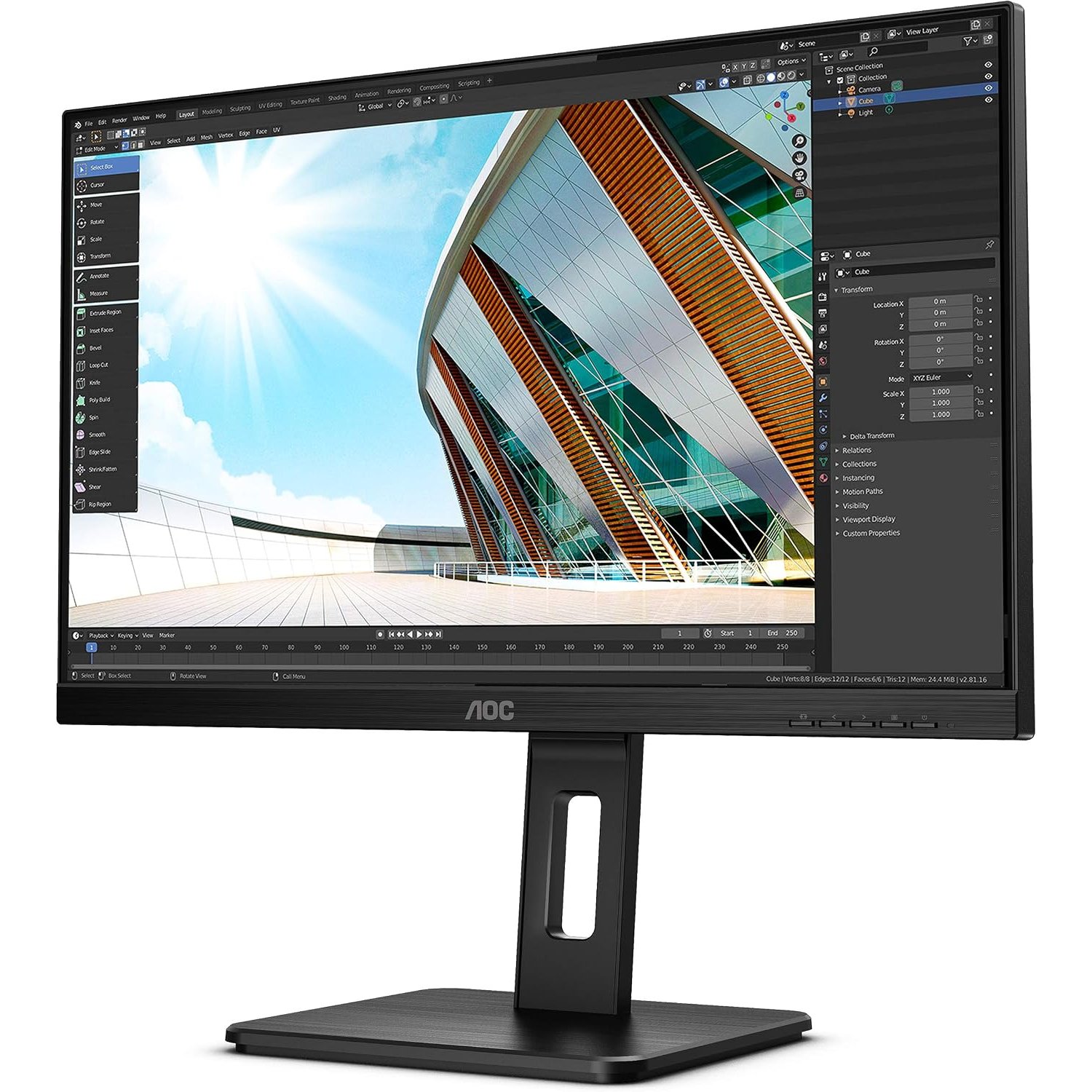 Monitor AOC 24P2Q 23,8" Full-HD 4 ms 75 Hz Negro