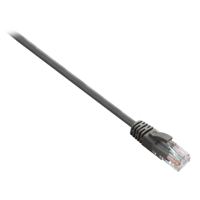 Cable V7 gris Cat6 no blindado (UTP) con conector RJ45 macho a RJ45 macho 5m