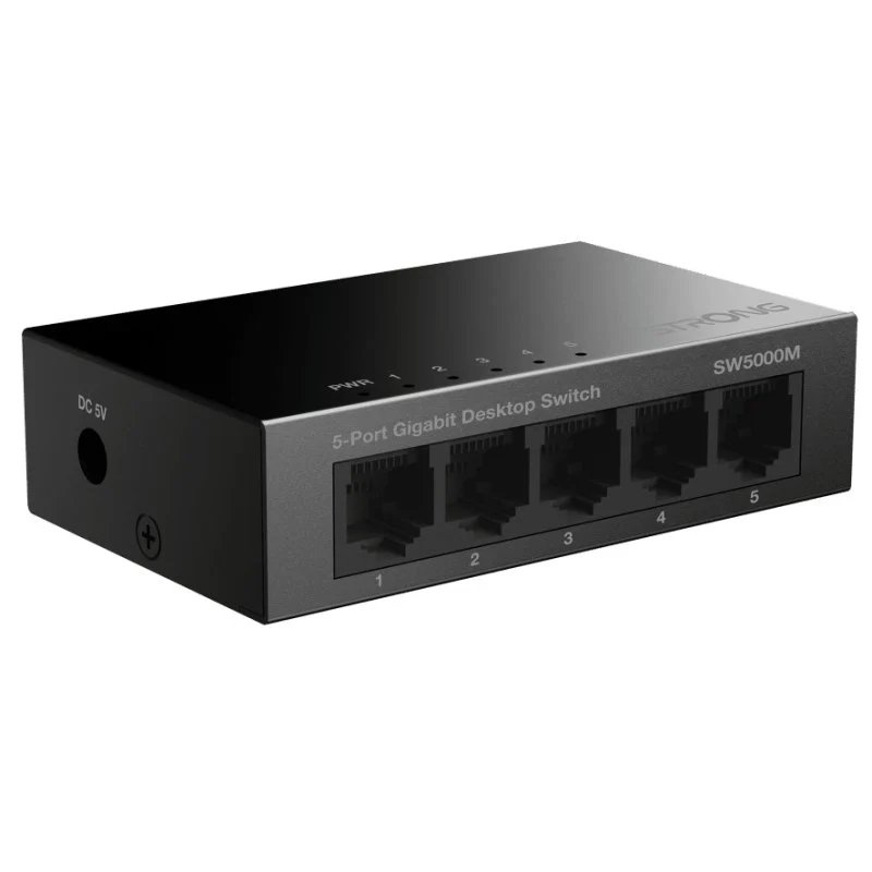 Switch Strong SW5000M Gigabit de 5 Puertos Usado **Sin embalaje original**
