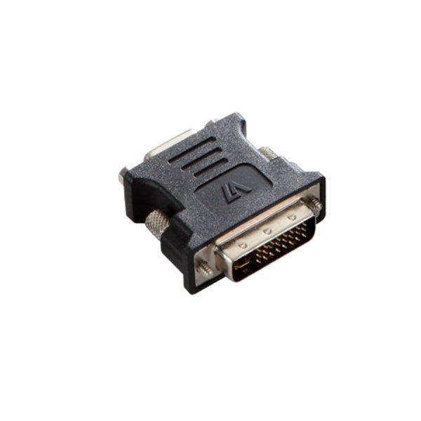 Adaptador V7 V7E2DVIIMVGAF-ADPTR DVI-I macho a VGA hembra 1080P FHD negro
