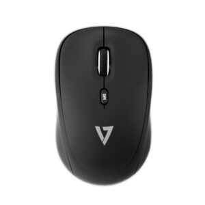 Ratón V7 óptico inalámbrico MW100-1E Negro
