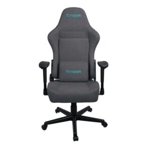 Silla Gaming Nacon CH-380 Ergonómica con Reposabrazos 2D Cojín Lumbar Gris