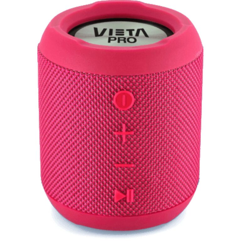 Altavoz inalámbrico Vieta Handy rosa 7W USB Bluetooth MP3 llamadas radio Usado