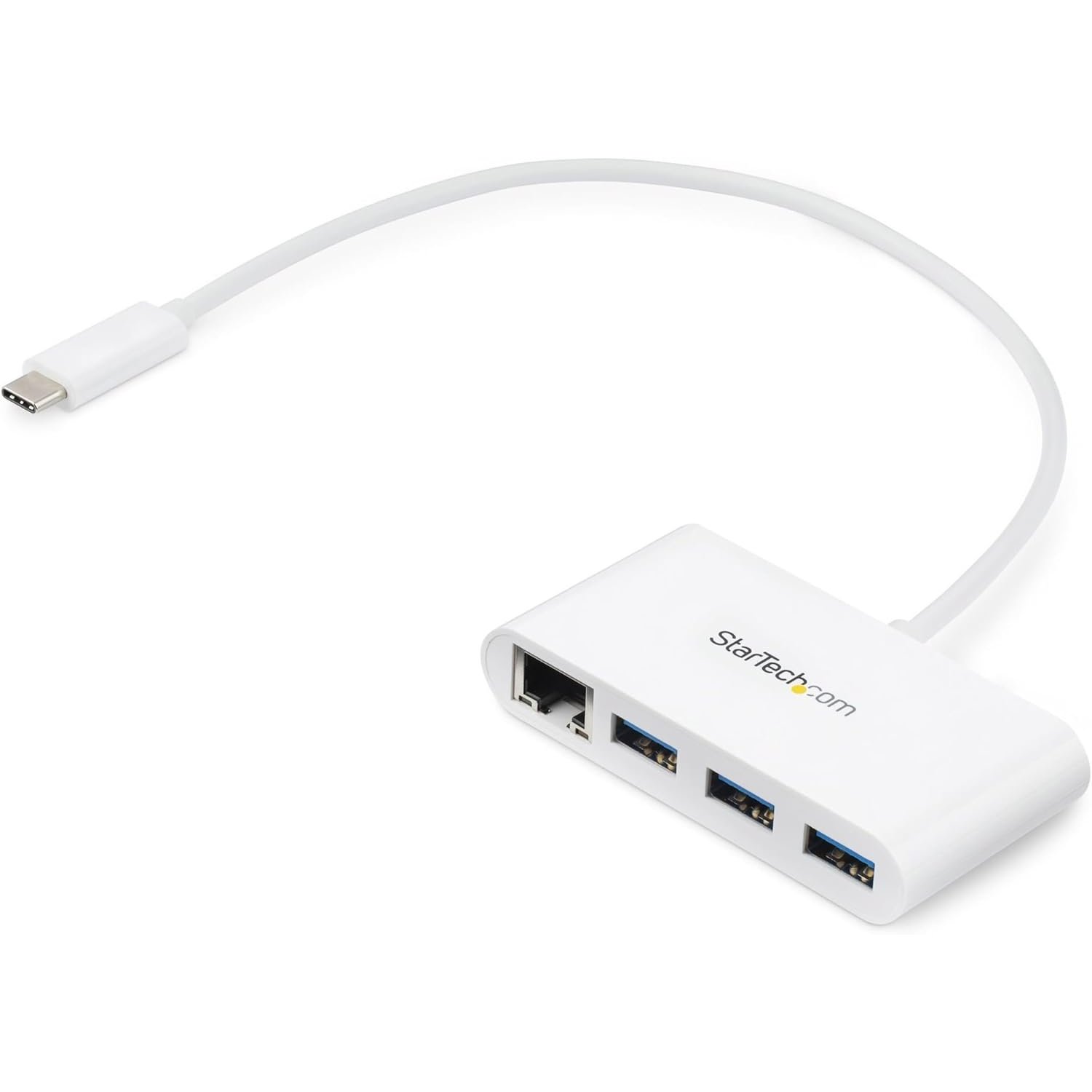 Concentrador StarTech USB 3.0 (5Gbps) de 3 Puertos con USB-C y Ethernet Gigabit