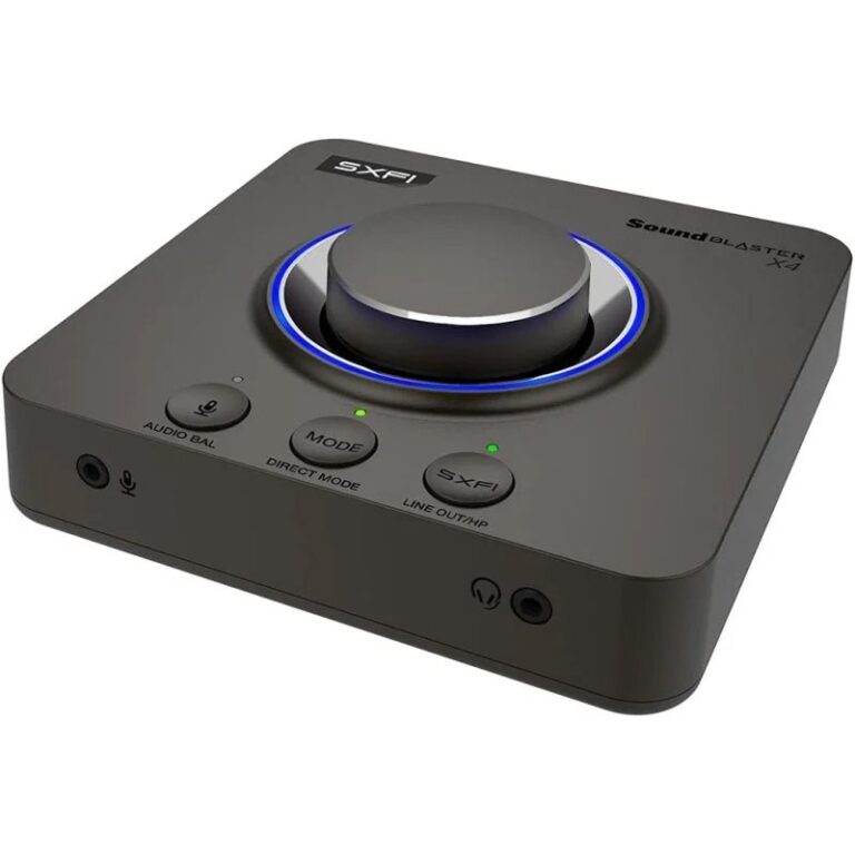 Tarjeta de sonido externa Creative Sound Blaster X4 DAC USB Super X-FI 7.1
