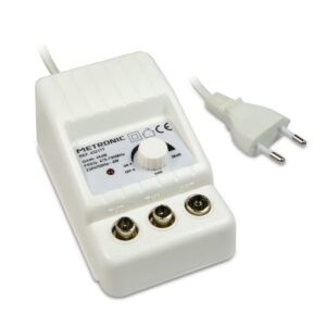 Amplificador de interior Metronic UHF con ajuste de ganancia - Blanco