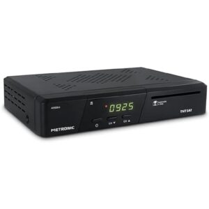 Receptor de TV por satélite Metronic 441639 (USB, DVB-S2, HDMI) Negro (NUEVO)
