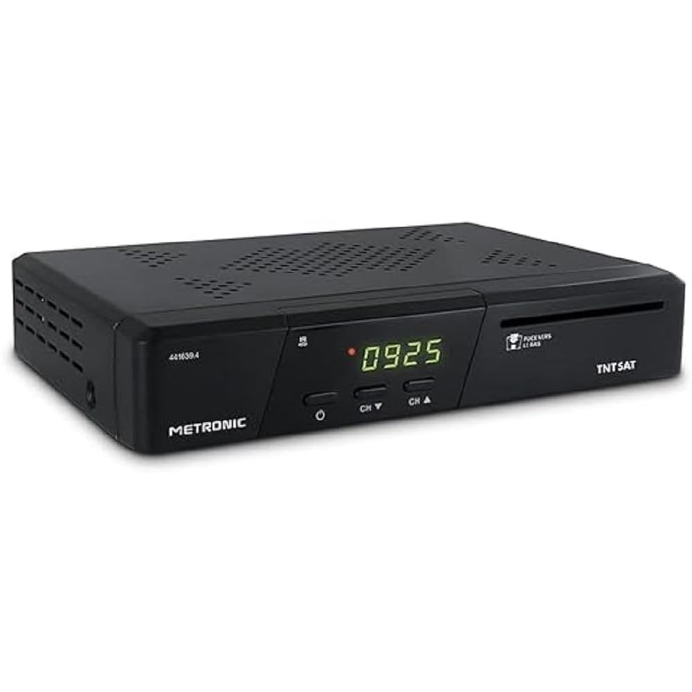 Receptor de TV por satélite Metronic 441639 (USB, DVB-S2, HDMI) Negro (NUEVO)