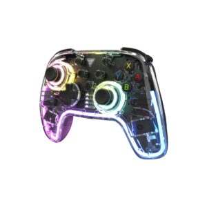 Mando inalámbrico Dragonshock Orion Glow Transparente/Negro Multiplataformas