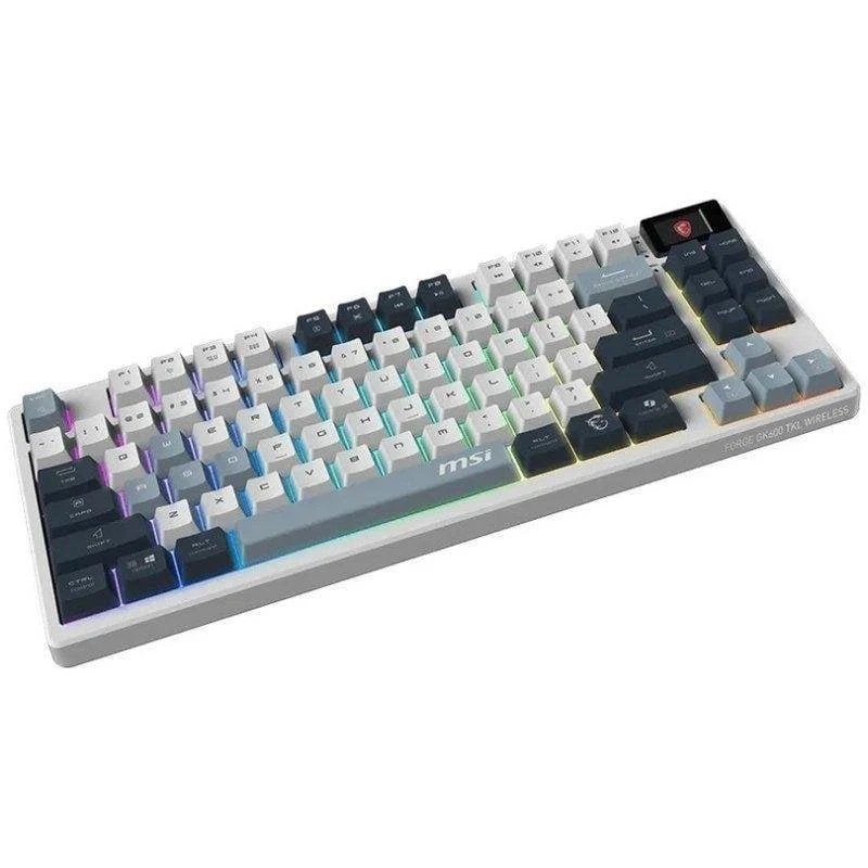 Teclado MSI FORGE GK600 TKL mecánico inalámbrico RGB con pantalla - Imagen 4